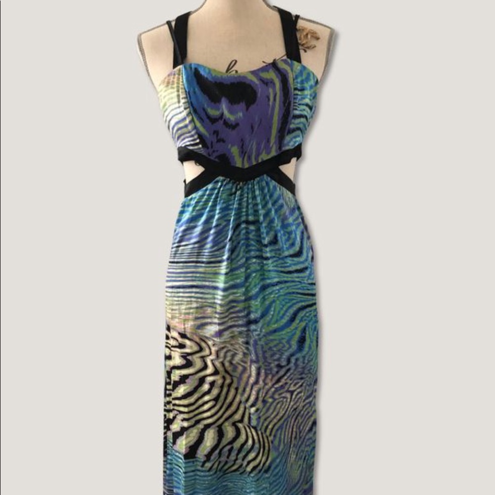 ASOS Long dress with side cut outs